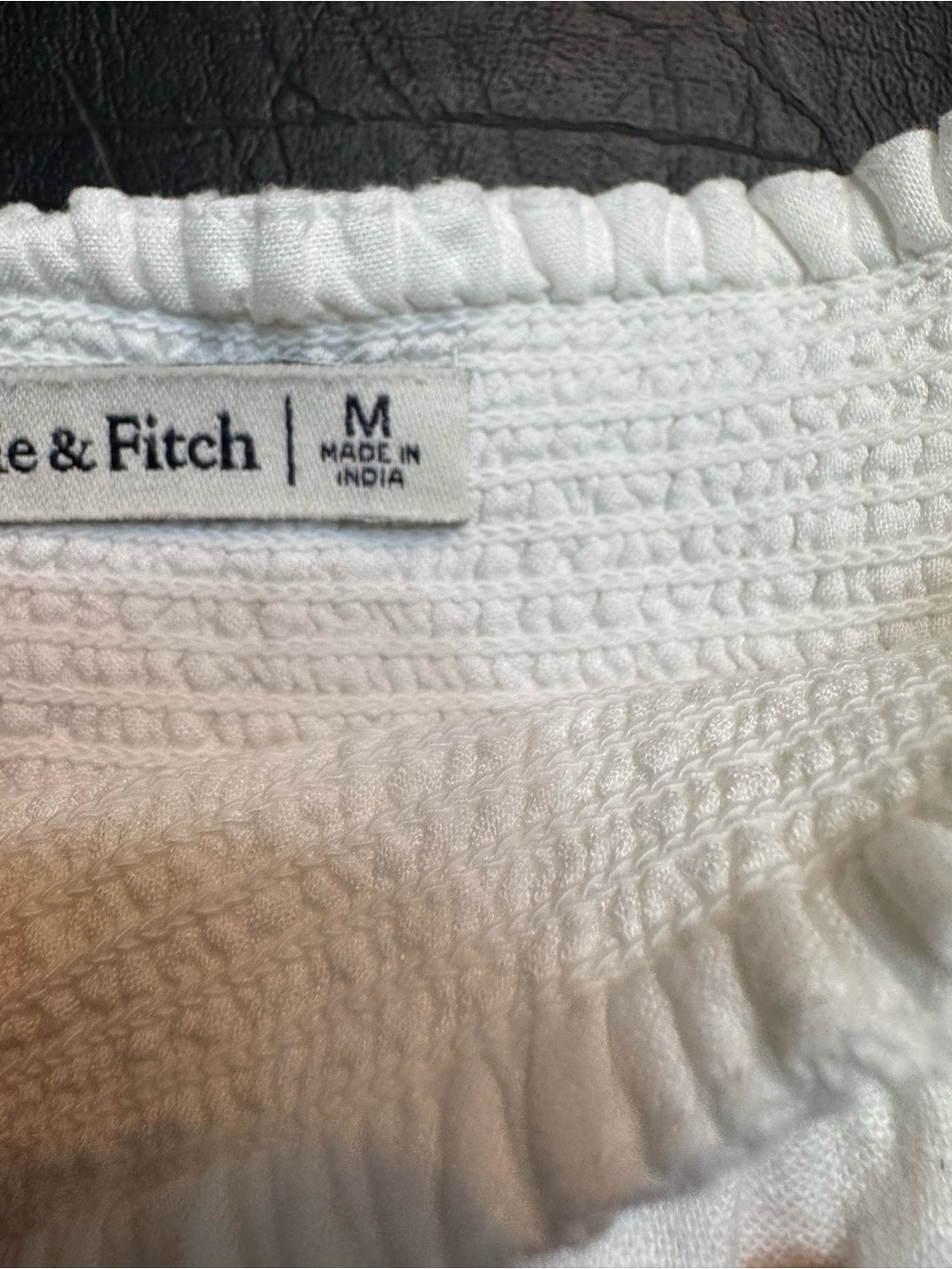 White Puff- Linen blend square neck midi dress. - Picture 8 of 9